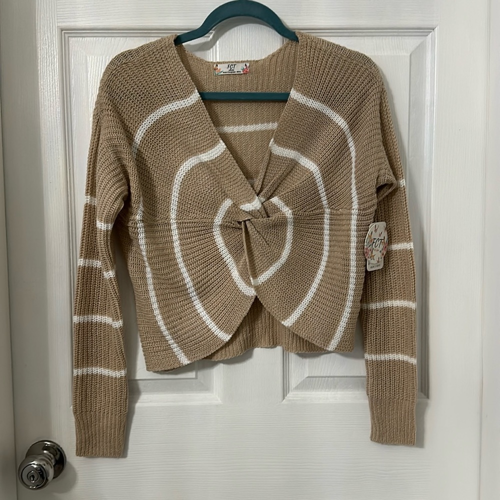FCT Tied Knit Crop Top